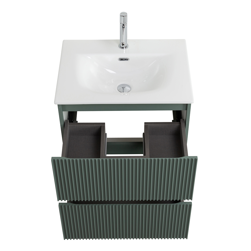 Тумба с раковиной подвесная BelBagno UNO-MINI-500-2C-SO-VO Еловый матовый, раковина белая BB-8099-3-50