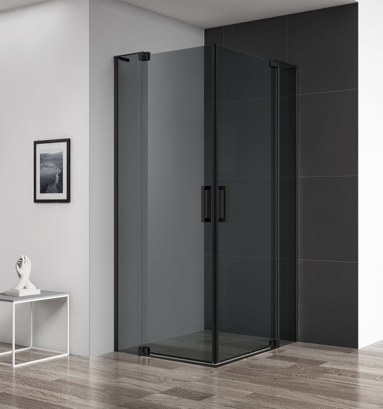 купить Душевой уголок Cezares SLIDER-A-2-100/110-GRIGIO-NERO 