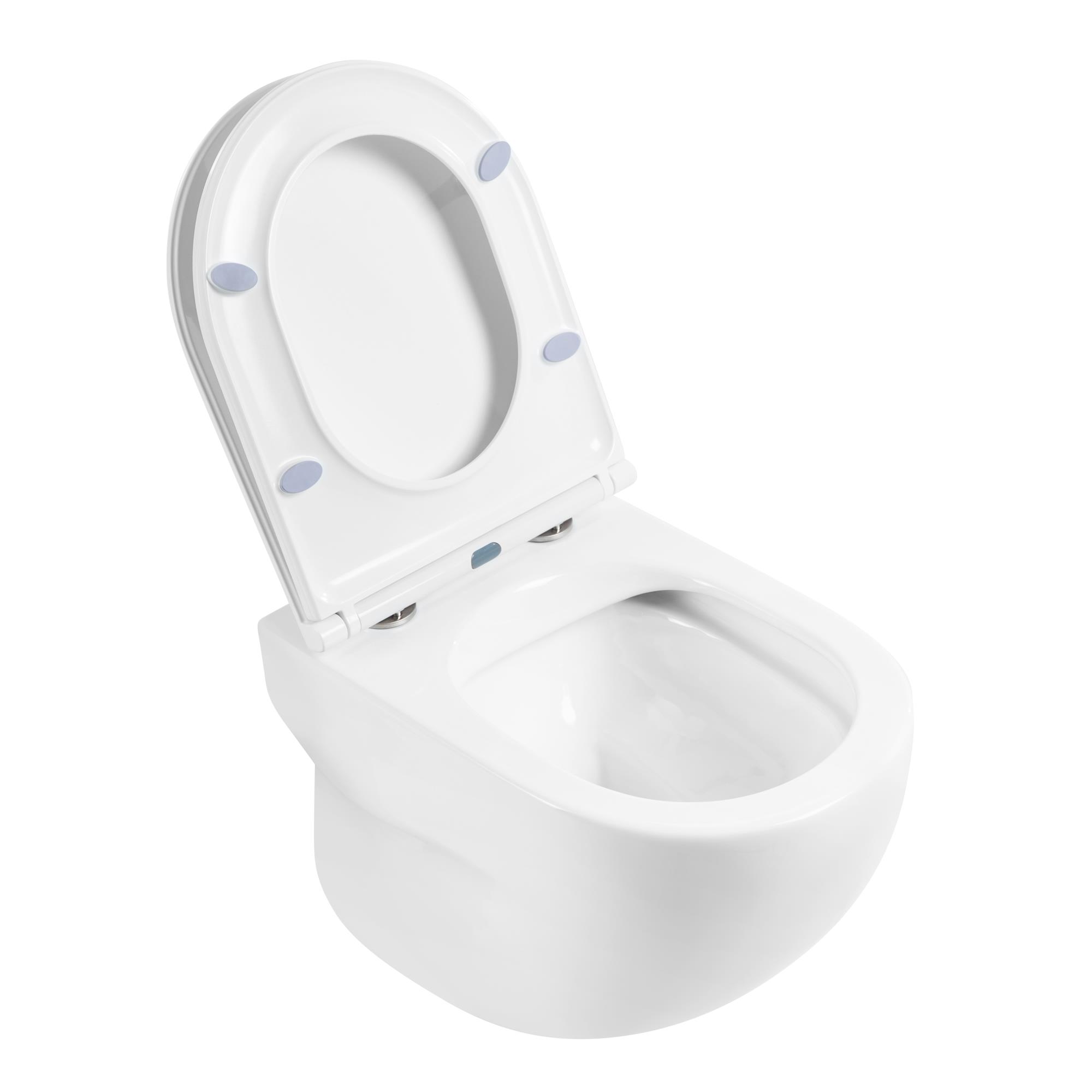 Унитаз безободковый подвесной BelBagno ONDA BB066CHR