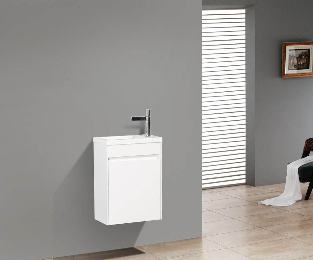 Тумба подвесная под раковину BelBagno PIETRA MINI-400-1A-SO-BL-L