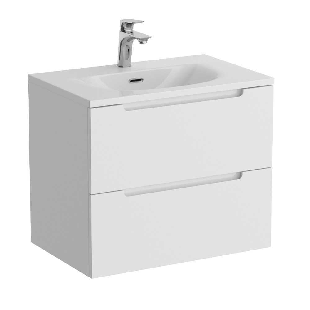 Тумба подвесная с раковиной BelBagno ETNA39-500/390-2C-SO-BL-P + BB-8099-3-50