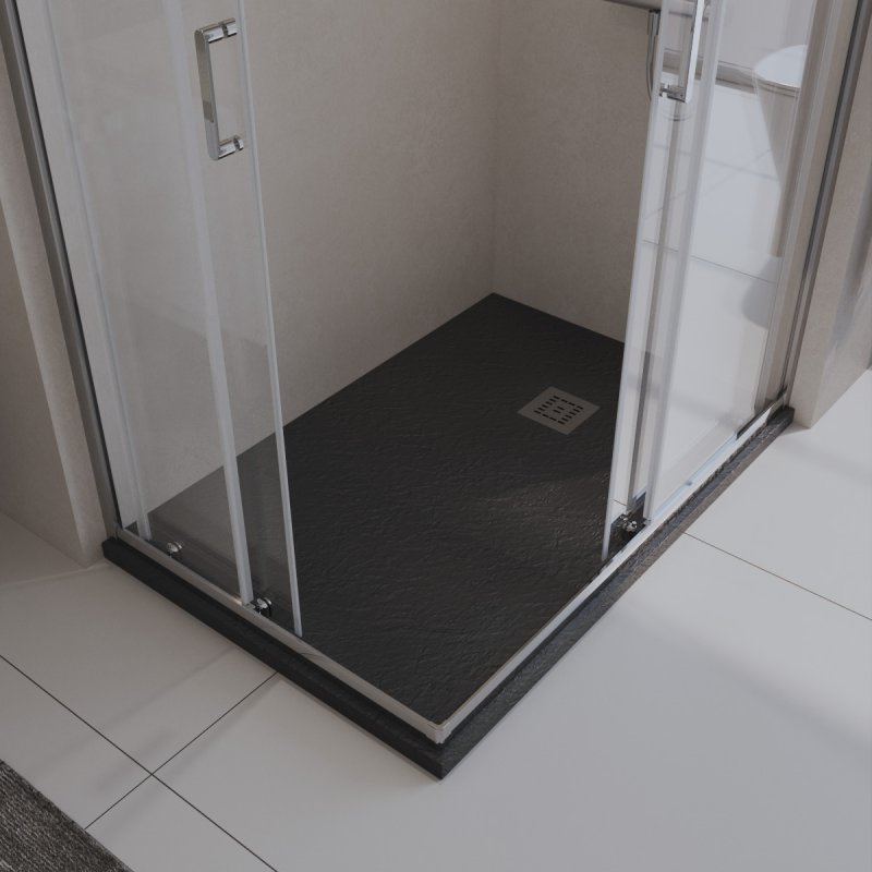купить Поддон из искусственного мрамора Belbagno TRAY-MR-UNO-AH-120/90-35-NERO-CR 