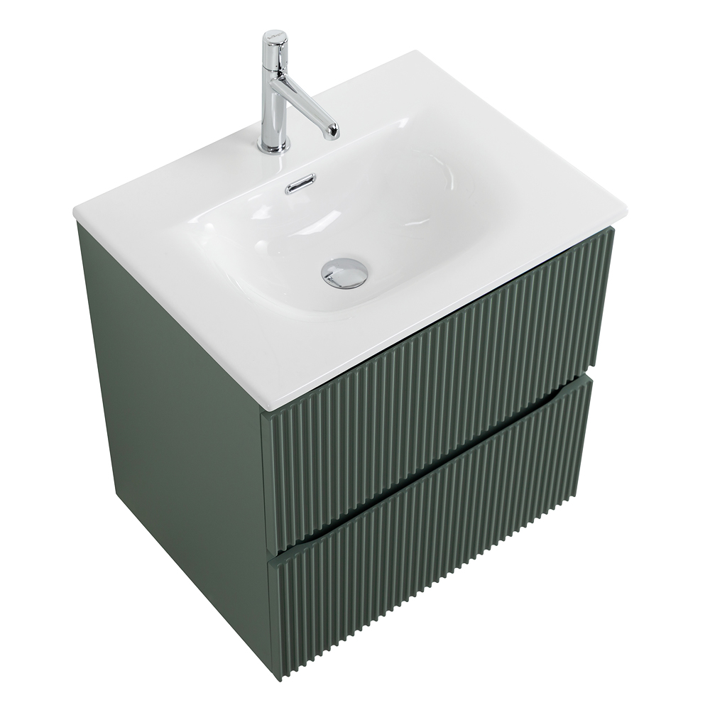 Тумба с раковиной подвесная BelBagno UNO-700-2C-SO-VO Еловый матовый, раковина белая BB-8099-70