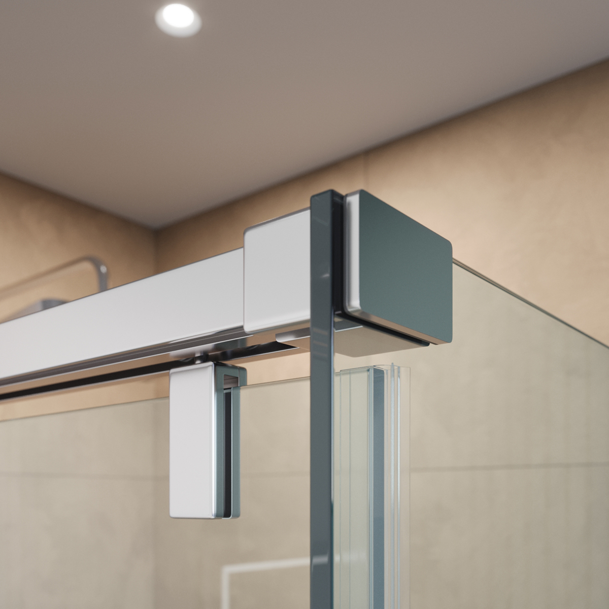 Душевой уголок 120*80см BelBagno SOFT_CLOSE-1-AH-1-120/80-C-Cr профиль хром, стекло прозрачное