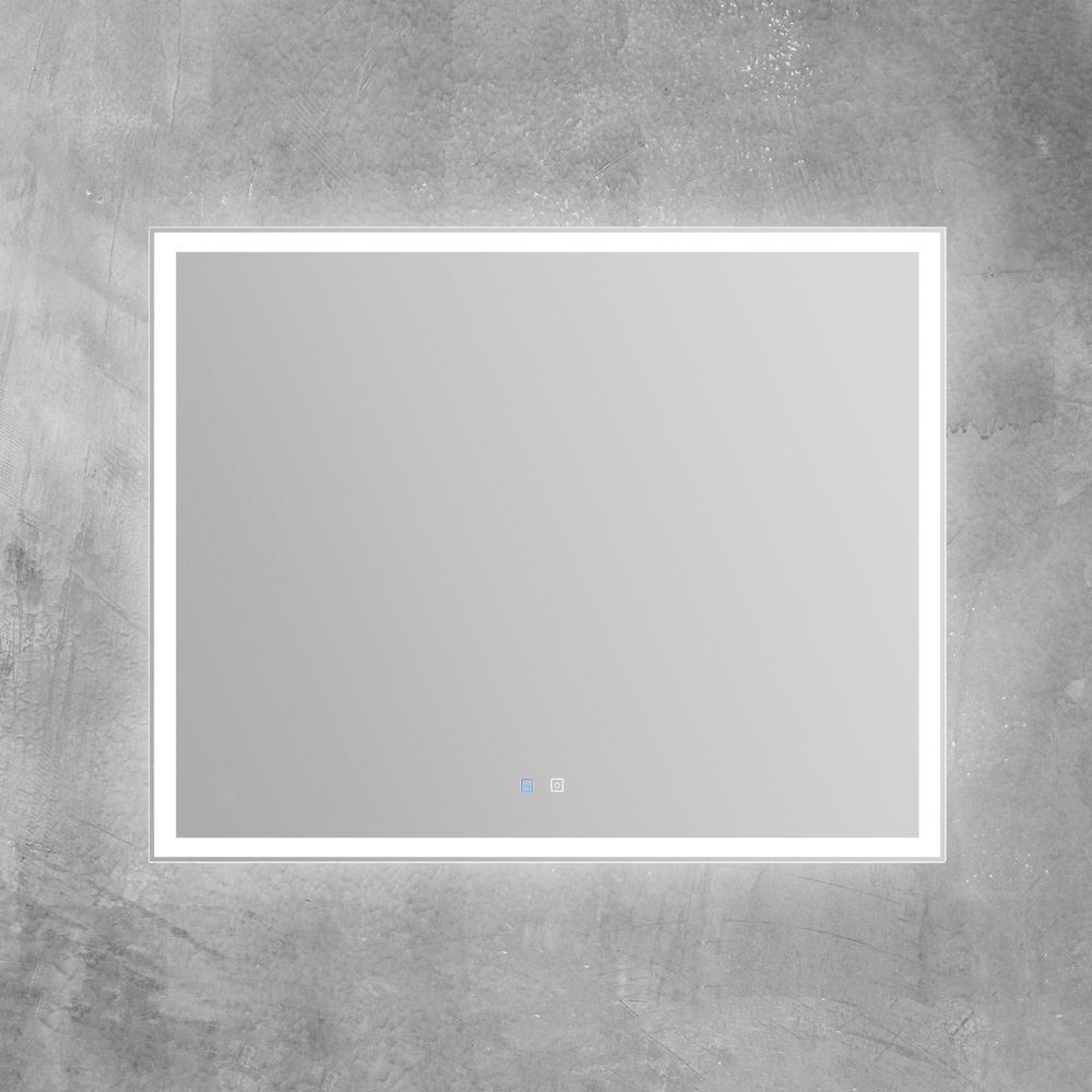 Зеркало BelBagno SPC-GRT-1000-800-LED-TCH-SND со встроенной подсветкой, голосовым управлением и подогревом