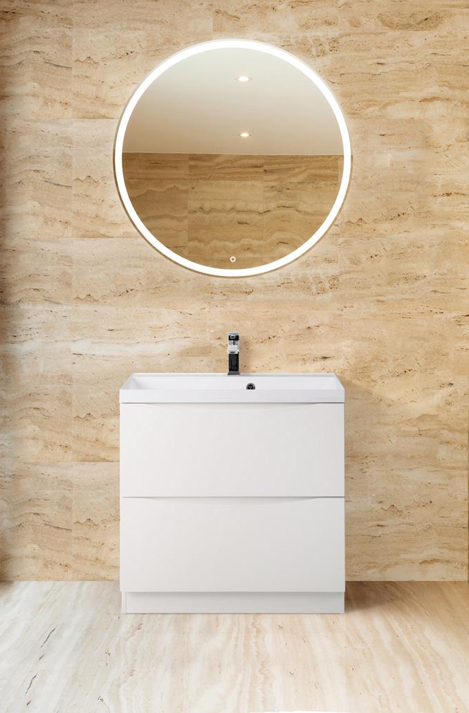 Тумба напольная с раковиной BelBagno MARINO-600-2C-PIA-BL-P