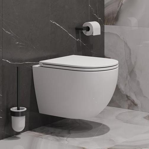 купить Унитаз подвесной BelBagno COMPATTO BB003CH-TOR/SC безободковый с сиденьем и смывом TORNADO  