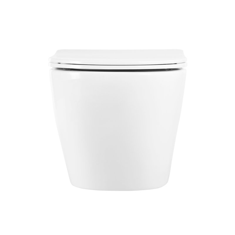 Унитаз подвесной безободковый с сиденьем BelBagno UNO BB3105CHR/SC