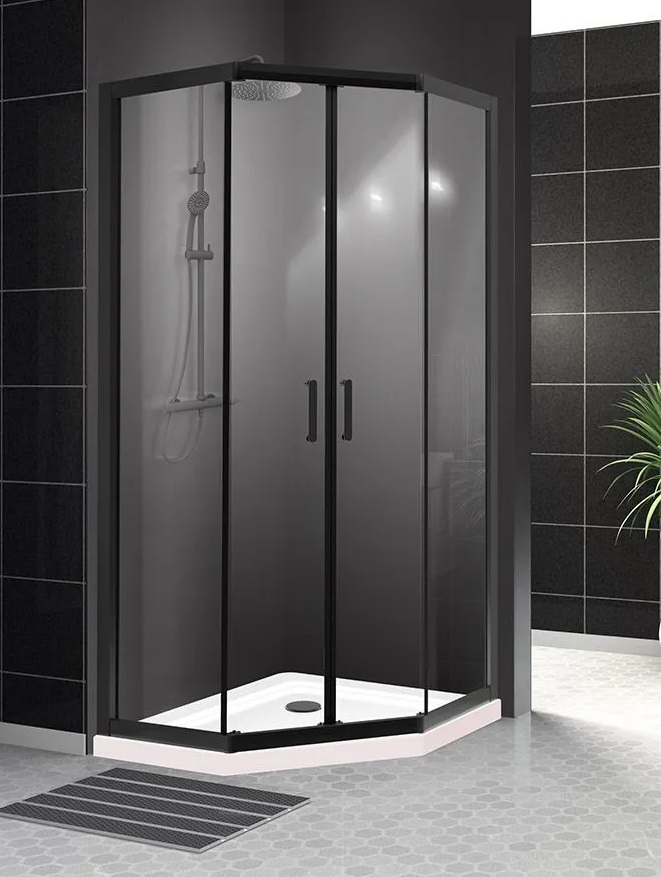 купить Душевой уголок BelBagno UNO-195-P-2-90-C-NERO 