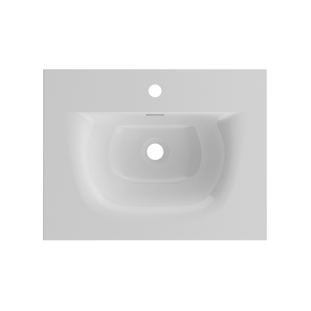 Тумба с раковиной подвесная BelBagno UNO-700-2C-SO-BO Bianco Opaco, раковина белая BB-8099-70