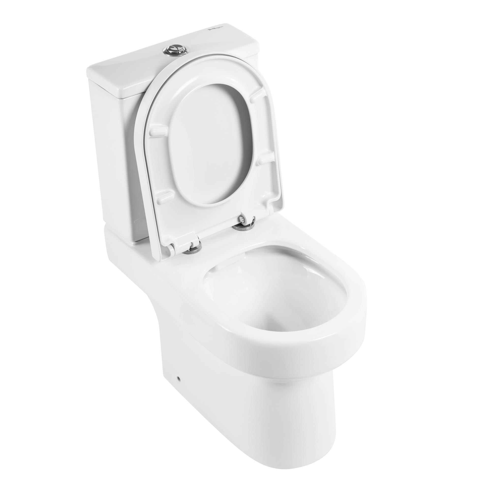 Унитаз-компакт безободковый BelBagno NORMA BB339CPR + BB339T