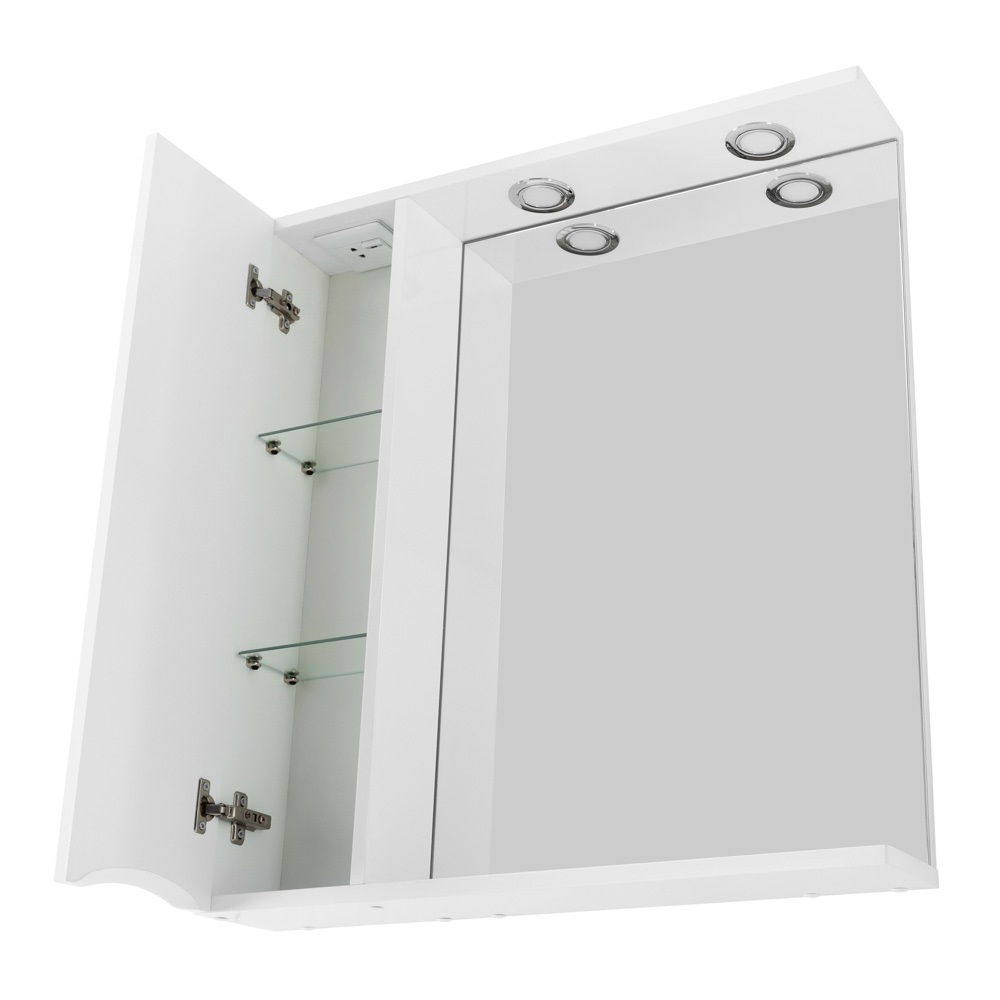 Зеркальный шкаф левосторонний BelBagno MARINO-SPC-600/750-1A-BL-P-L
