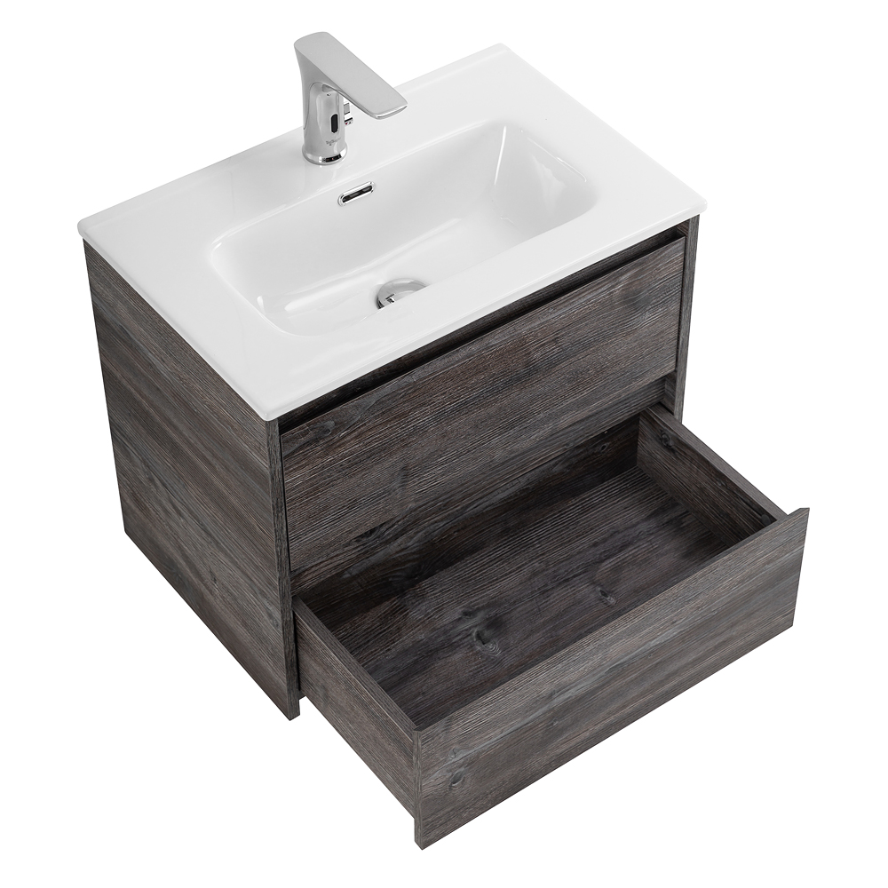 Тумба подвесная с раковиной BelBagno KRAFT 39-500/390-2C-SO-PP