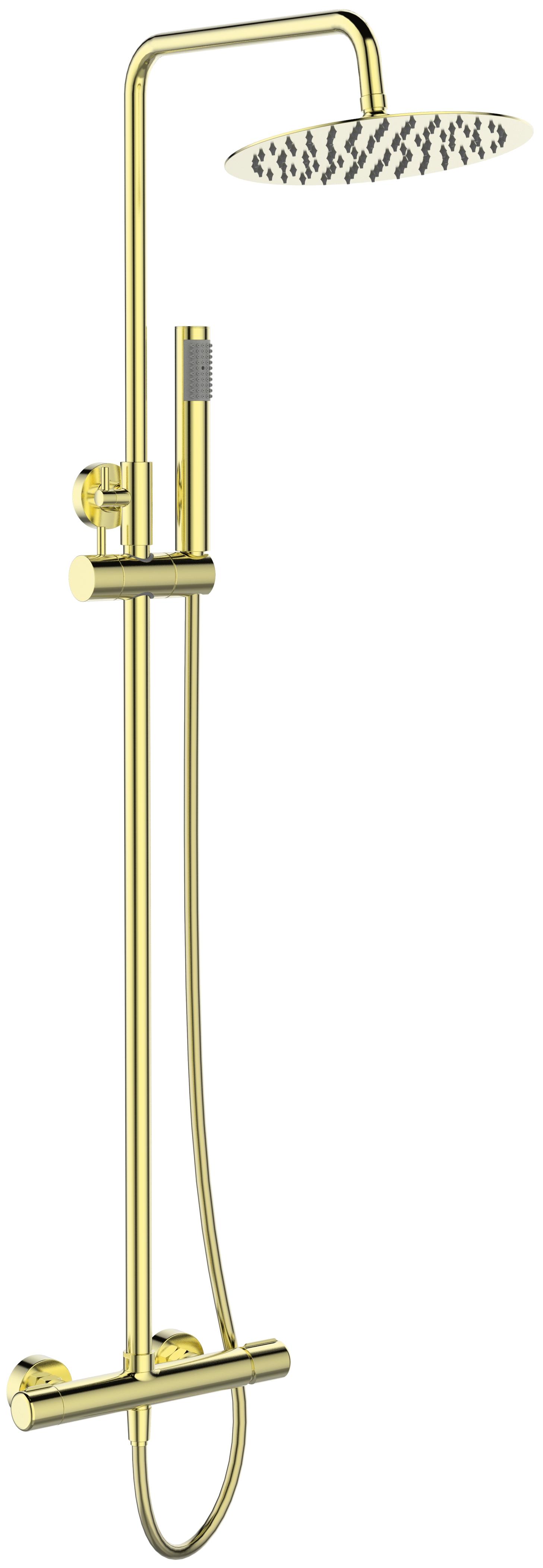 купить Душевая стойка BelBagno UNO-DOCM-ORO 