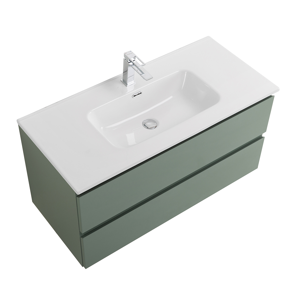 Тумба с раковиной подвесная BelBagno KRAFT-1000-2C-SO-VO Еловый матовый, раковина белая BB1000ETL