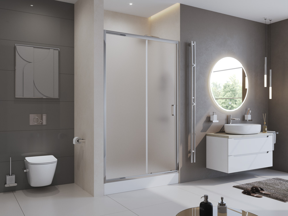 Дверь в проём BelBagno UNO-195-BF-1-160-P-Cr