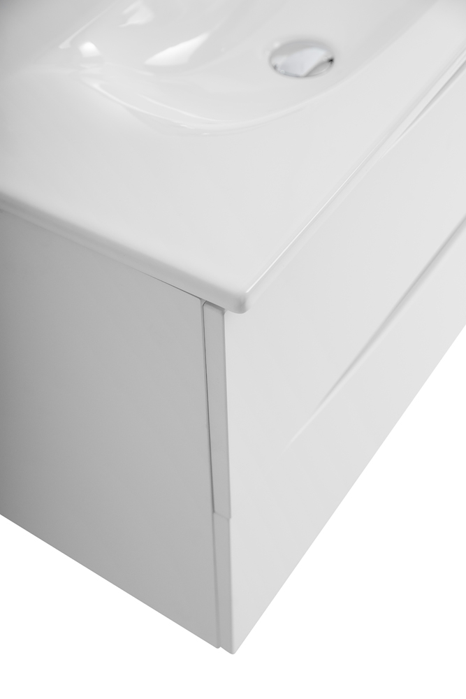 Тумба с раковиной подвесная BelBagno MARINO-CER-MINI-700-2C-SO-BL-P Bianco Lucido, раковина белая BB-8099-3-70