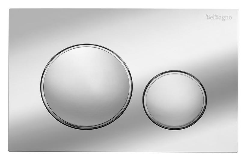 Кнопка смыва BelBagno BB-17C-CRM цвет хром