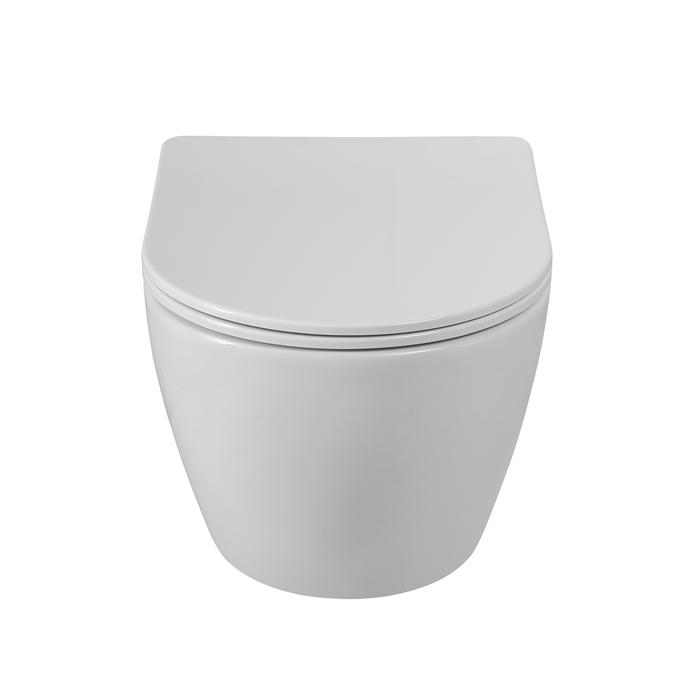 Унитаз подвесной безободковый с сиденьем и смывом TORNADO BelBagno SFERA-TOR BB046CH-TOR/SC