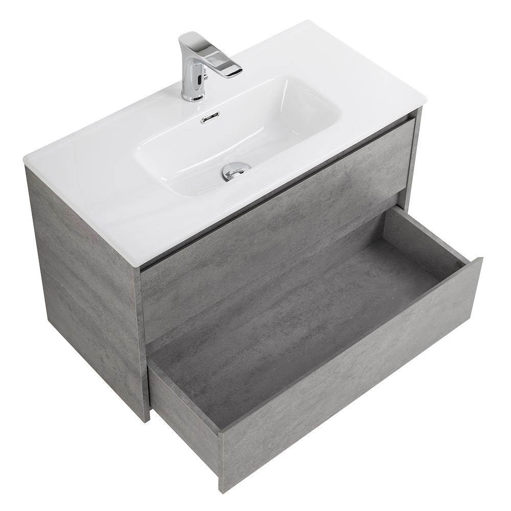 Тумба подвесная с раковиной BelBagno KRAFT 39-800/390-2C-SO-CG