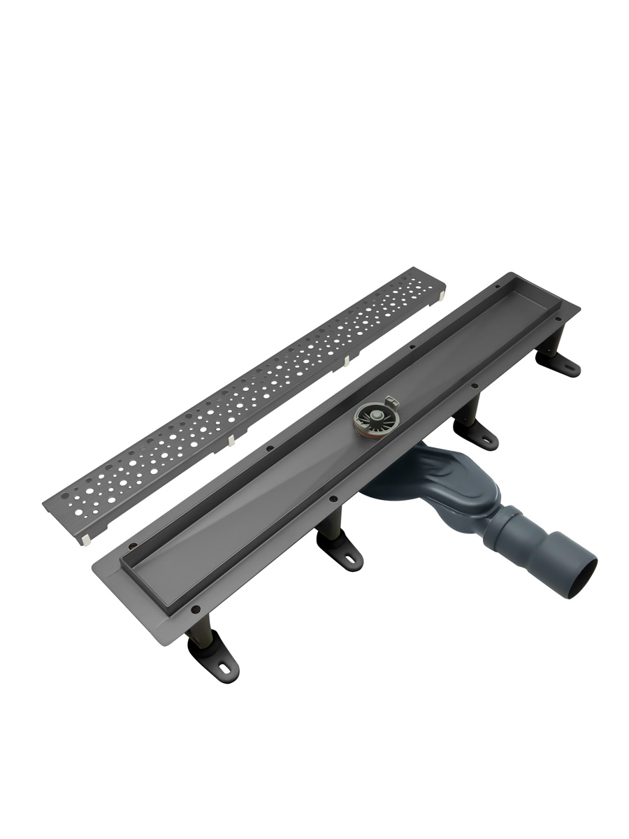Душевой лоток CEZARES SLIDER-LD-80-GM оружейная сталь
