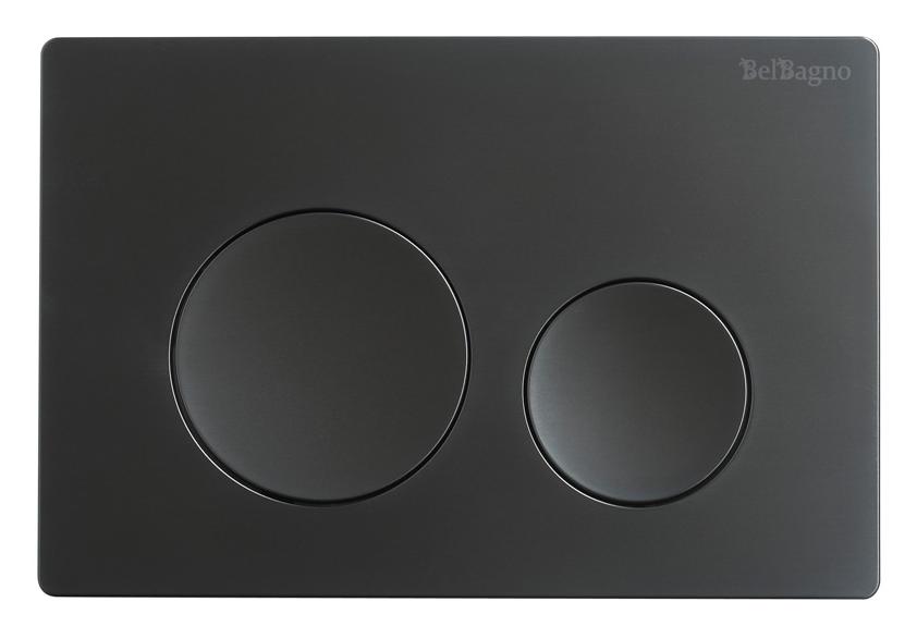 купить Кнопка смыва BelBagno BB-03C-NERO.M цвет чёрный матовый 