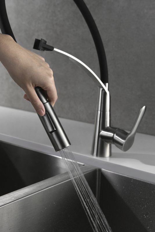 Смеситель для кухни с гибким изливом BelBagno BB-LAM36-IN