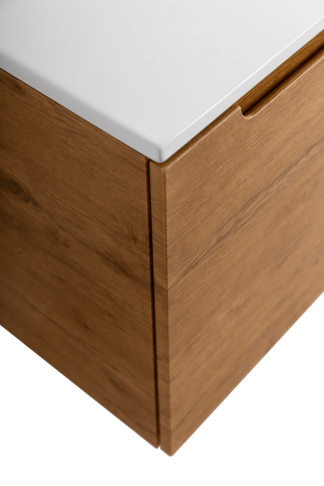 Подвесная тумба с раковиной BelBagno ETNA 120 Rovere Nature правая, ETNA-1200-2C-1A-SO-RN-R + BB1200ETL-R