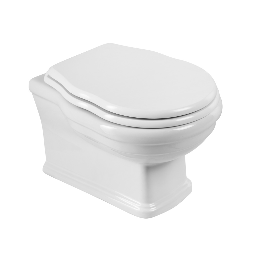 Унитаз подвесной безободковый с сиденьем BelBagno BOHEME BB115CH/BB115SC