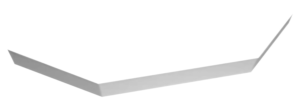 Экран из искусственного мрамора Cezares TRAY-S-P-90-SCR-W