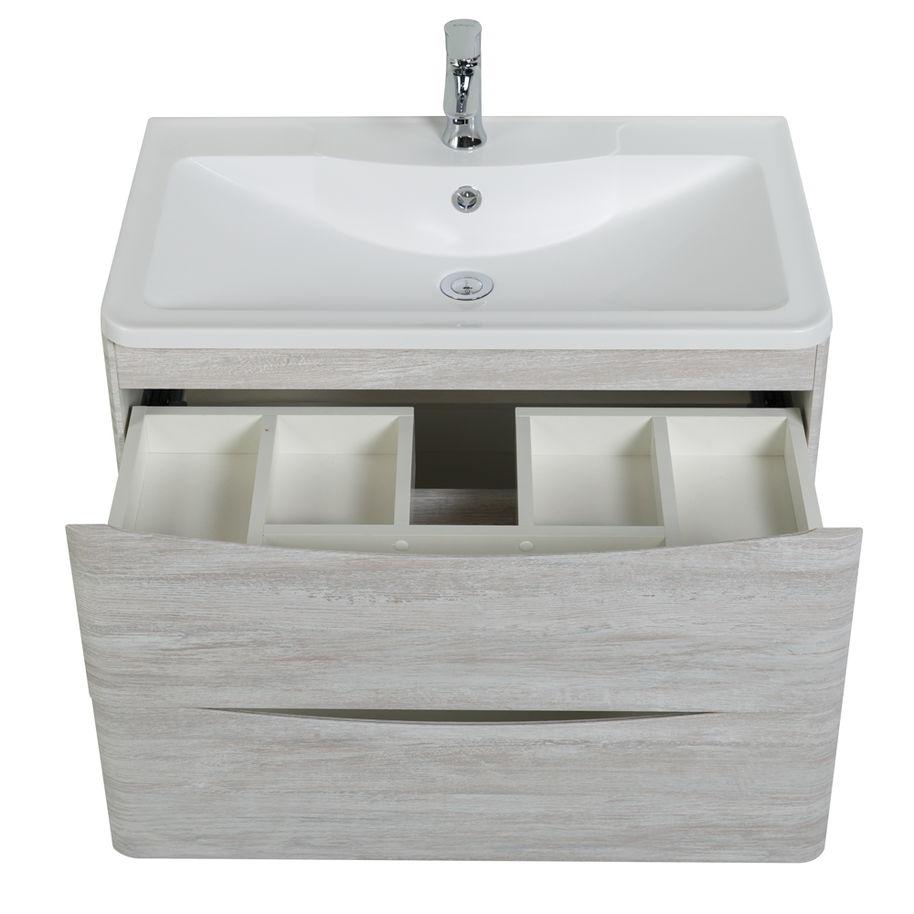 Мебель для ванной комнаты подвесная BelBagno ACQUA-900-2C-SO-RVB 90см Rovere Vintage Bianco 
