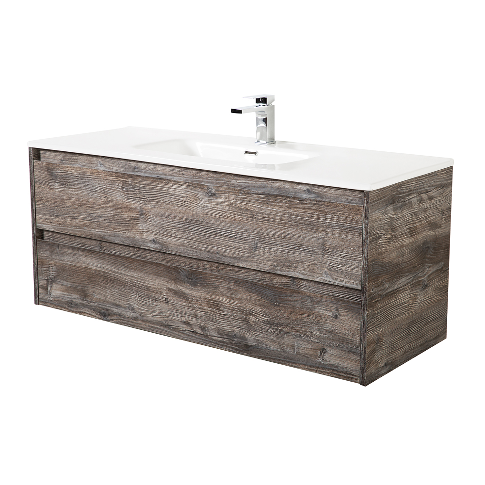 Тумба подвесная с раковиной BelBagno KRAFT-1200-2C-SO-PP