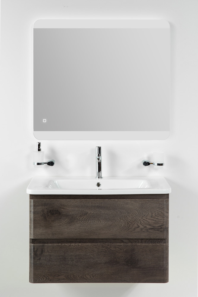 купить Тумба подвесная с керамической раковиной BelBagno ALBANO-CER-1050-2C-SO-RNG 