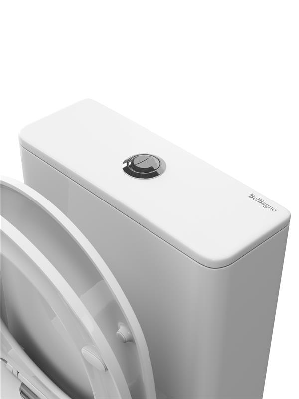 Унитаз-компакт BelBagno LOUNGE-TOR-2 BB2802CP/T-TOR/SC с сиденьем и смывом TORNADO