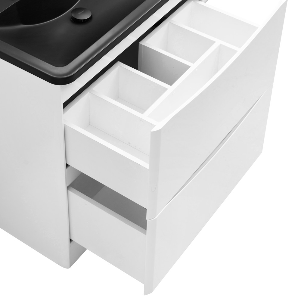 Мебель для ванной комнаты напольная BelBagno ACQUA-800-2C-PIA-BL 80см Bianco Lucido 