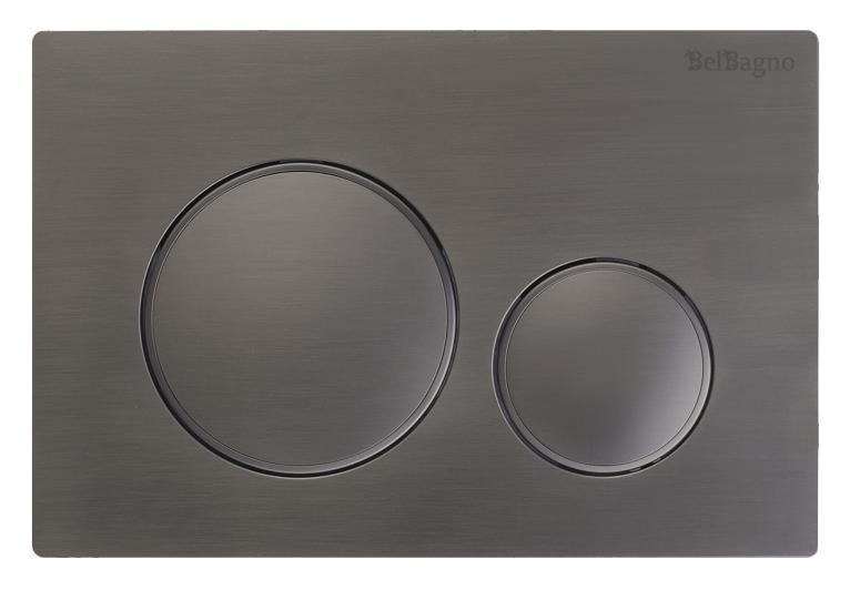 Кнопка смыва BelBagno BB-17C-GM цвет оружейная сталь