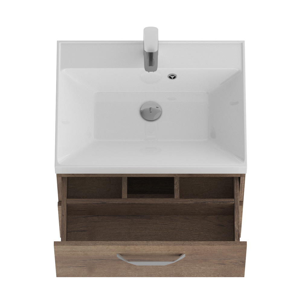 База под раковину подвесная с двумя выкатными ящиками BelBagno AURORA-700-2C-SO-RT