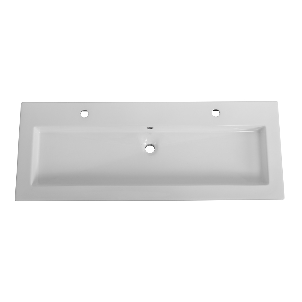 Раковина керамическая Cezares CZR-8070-120-1-2 на два смесителя