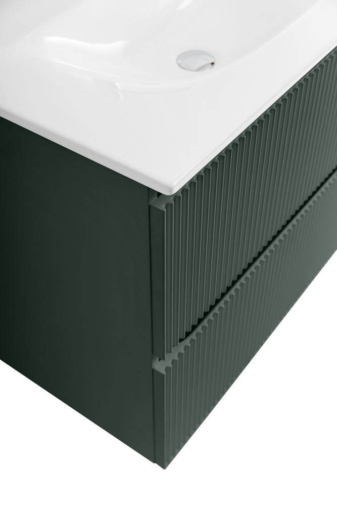 Тумба с раковиной подвесная BelBagno UNO-800-2C-SO-VO Еловый матовый, раковина белая BB-8099-80