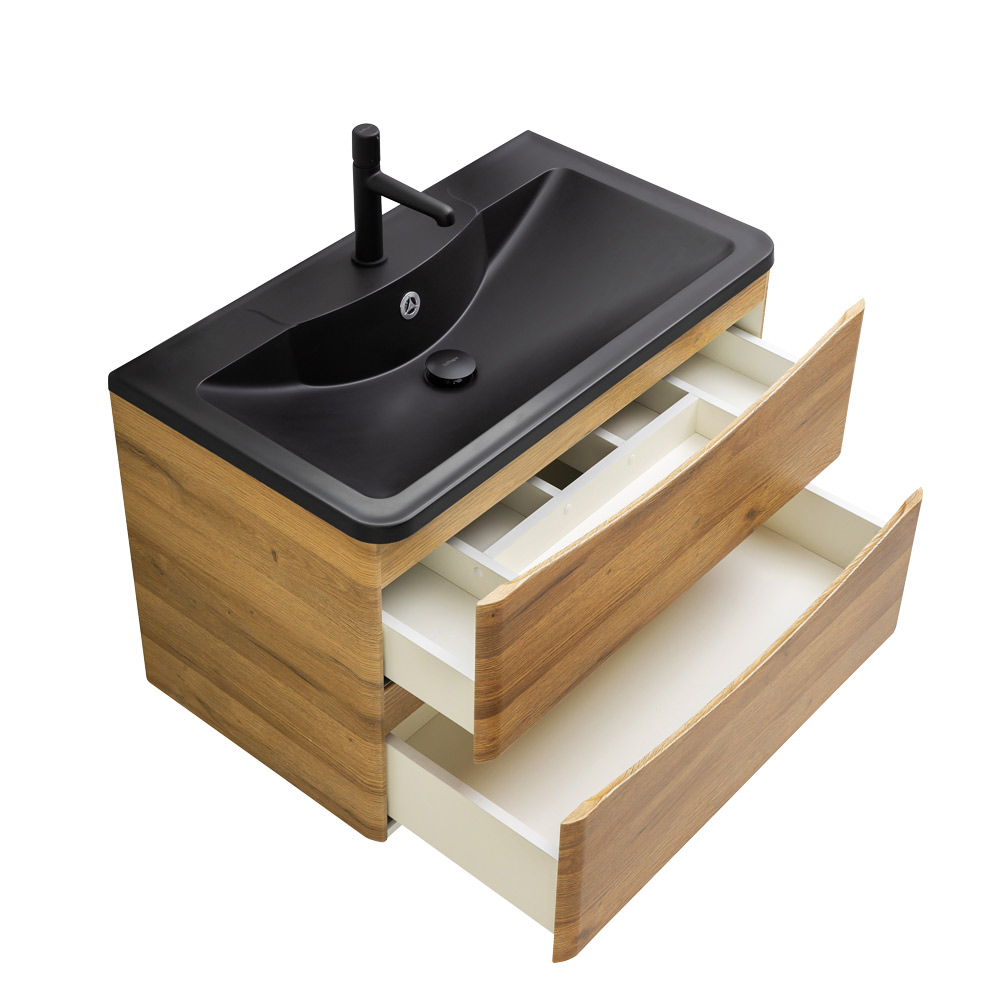Мебель для ванной комнаты подвесная BelBagno ACQUA-1000-2C-SO-RR 100 см Rovere Rustico