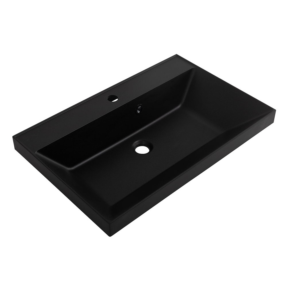 Раковина из литьевого мрамора BelBagno BB700/450-LV-ART-AST-NERO