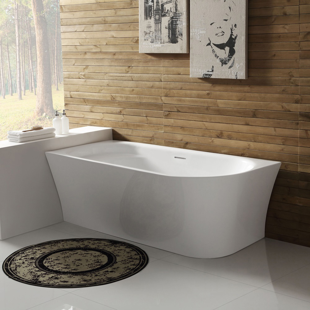 Асимметричная угловая акриловая ванна BelBagno BB410-1500-780-L
