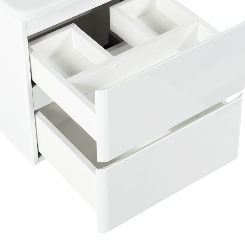 Тумба подвесная с керамической раковиной BelBagno ALBANO-CER-600-2C-SO-BL