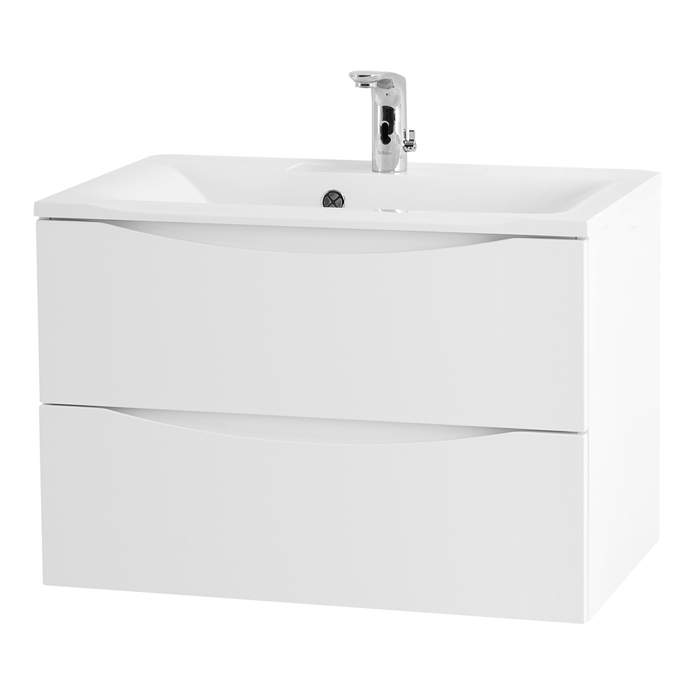 Тумба подвесная с раковиной BelBagno MARINO-650-2C-SO-BL-P