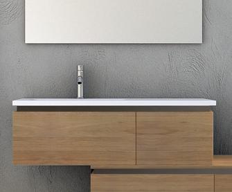 купить Тумба с раковиной подвесная CEZARES AVRIL 100 (55074 + 50165), Rovere Tabacco 