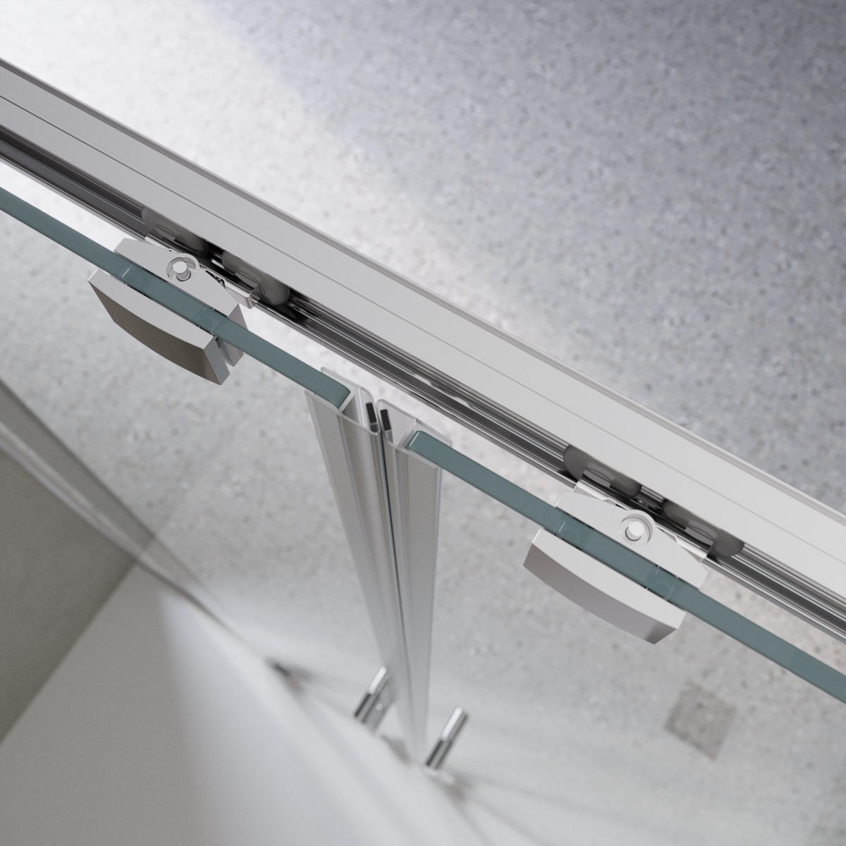 Дверь в проём BelBagno LUCE-BF-2-160-C-Cr