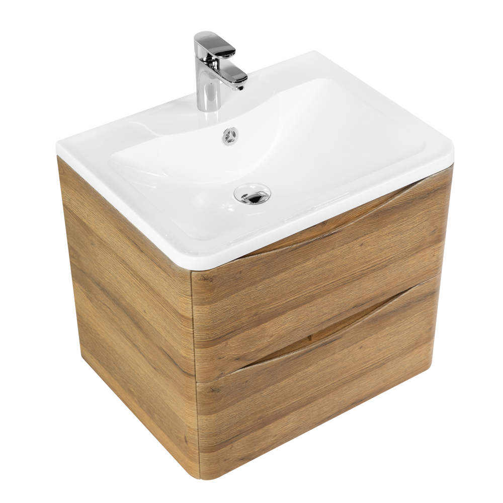 Мебель для ванной комнаты подвесная BelBagno ACQUA-700-2C-SO-RR 70см Rovere Rustico