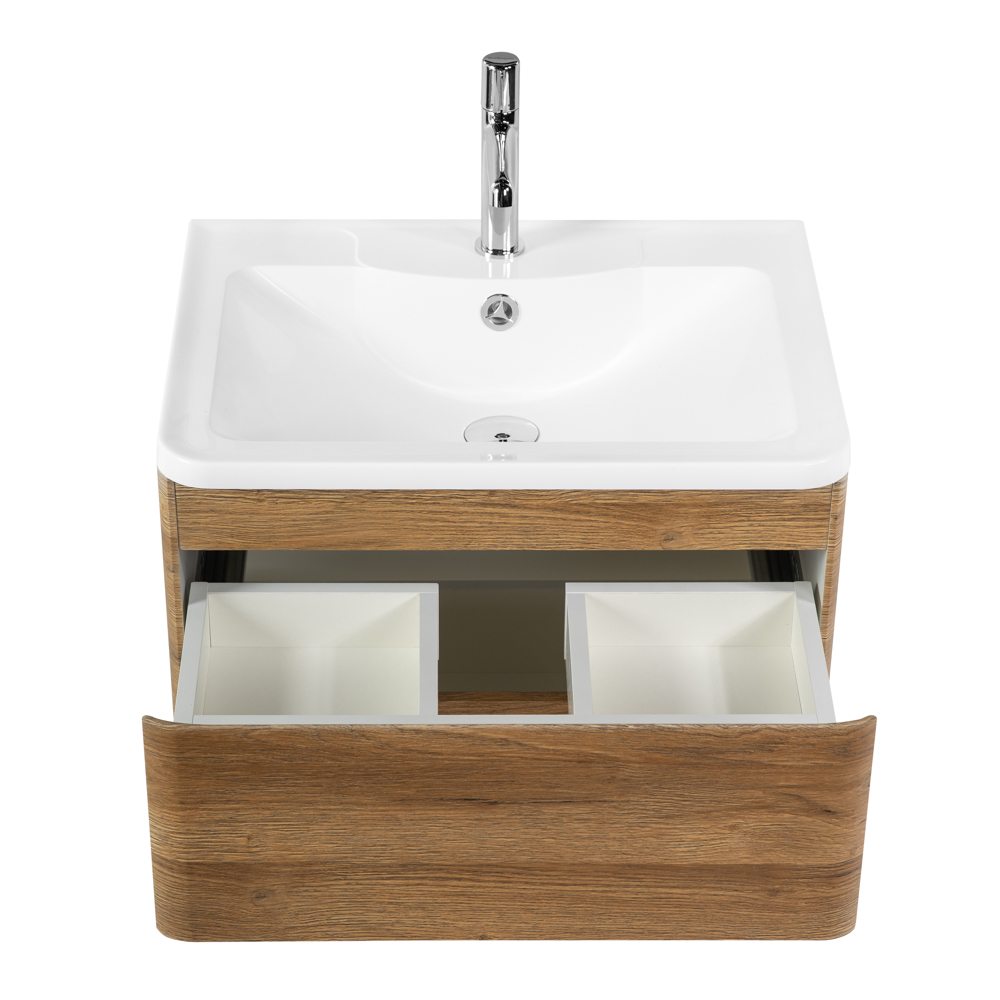 Тумба подвесная с раковиной BelBagno ALBANO-600-2C-SO-RR
