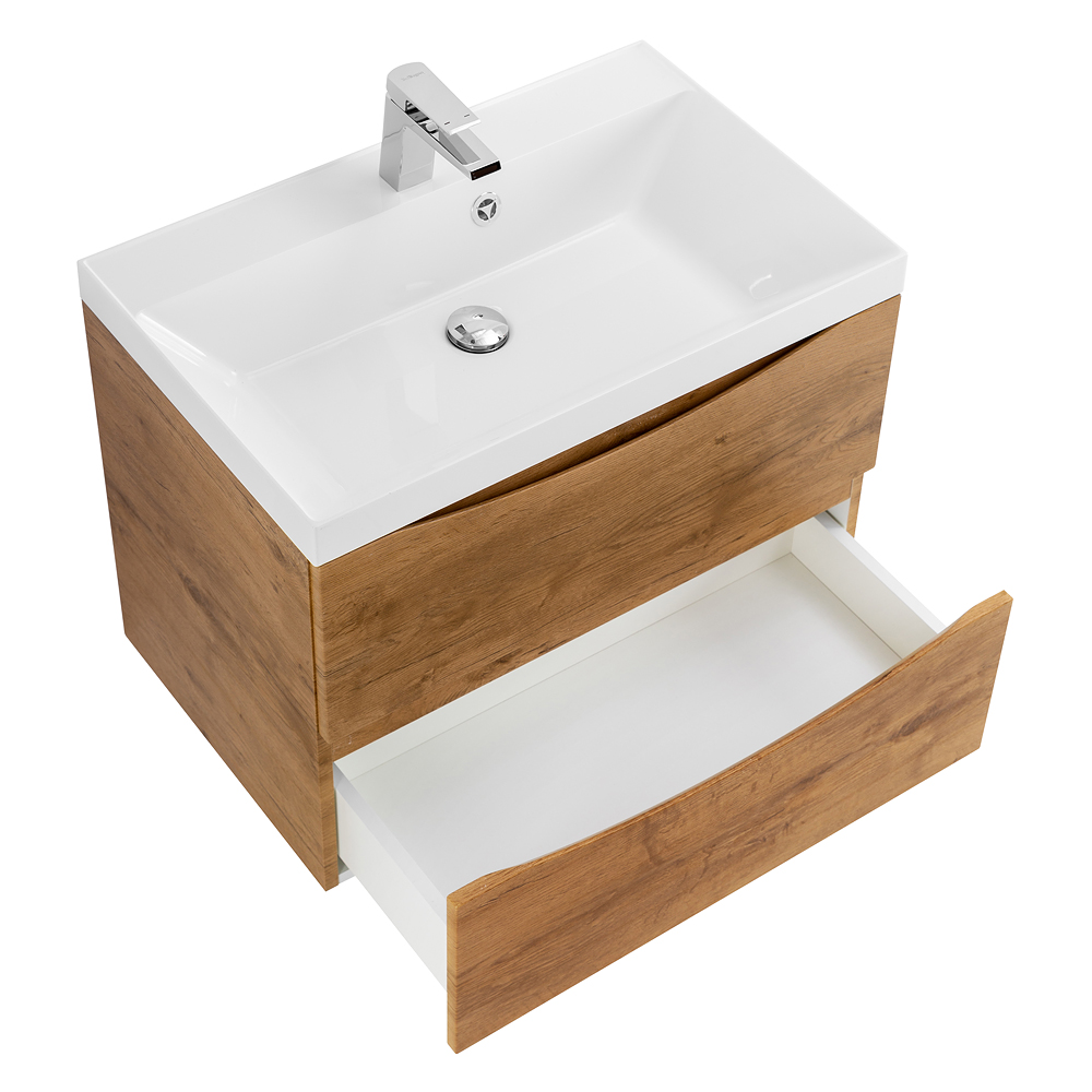 Тумба подвесная с раковиной BelBagno MARINO-700-2C-SO-RN-P