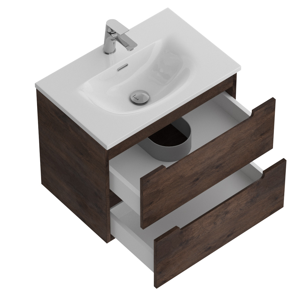 Тумба подвесная с раковиной BelBagno ETNA39-700/390-2C-SO-RW-P+BB-8099-3-70
